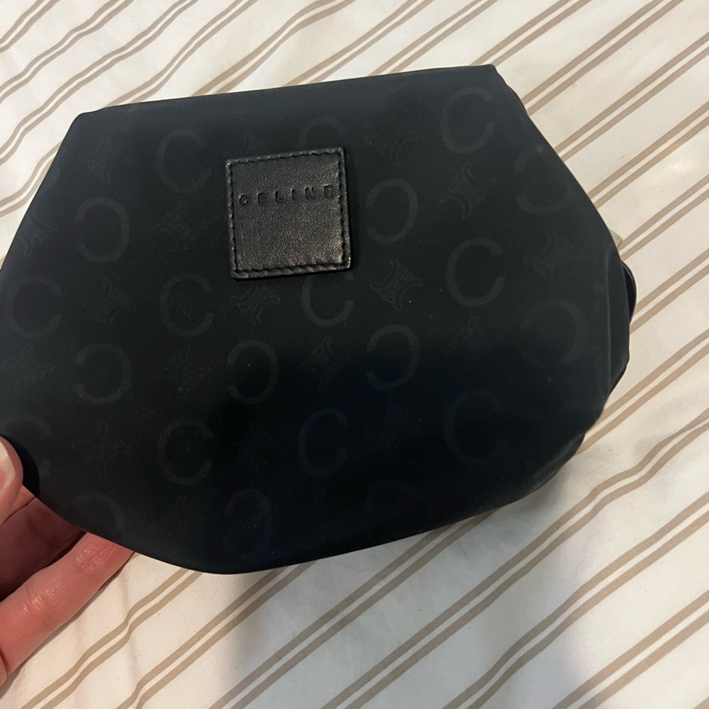 Celine monogram vinyl makeup bag